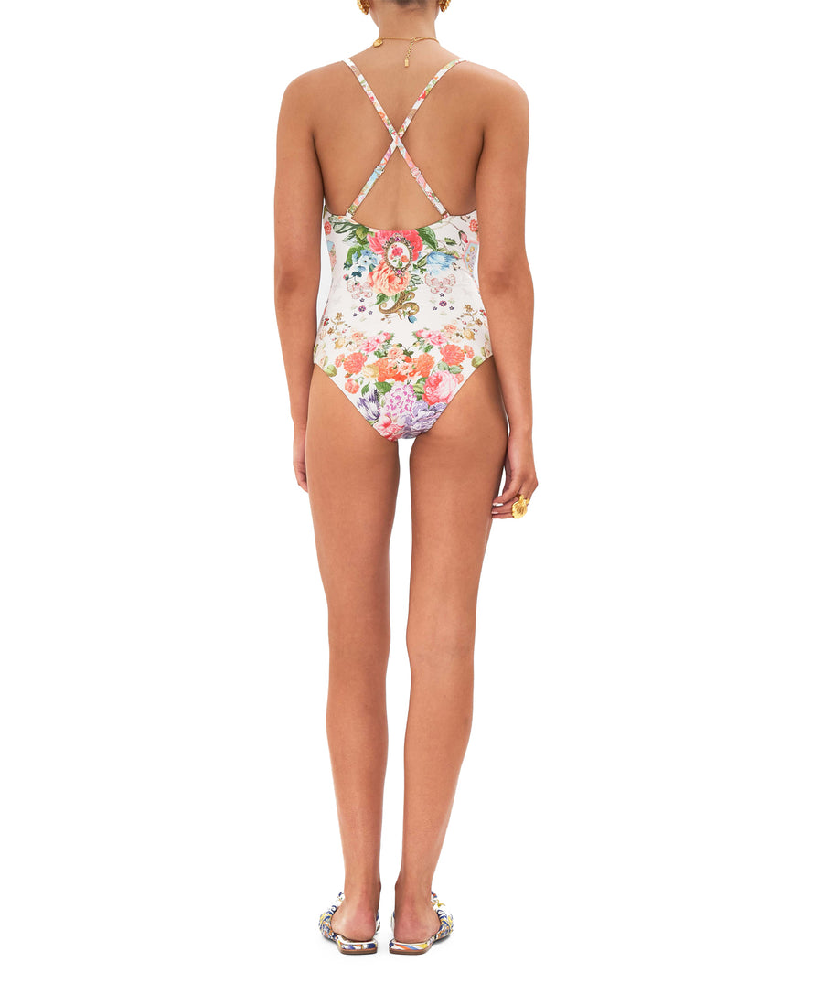 Camilla Sew Yesterday Scoop Neck One Piece Swimsuit With Buttons 00028333