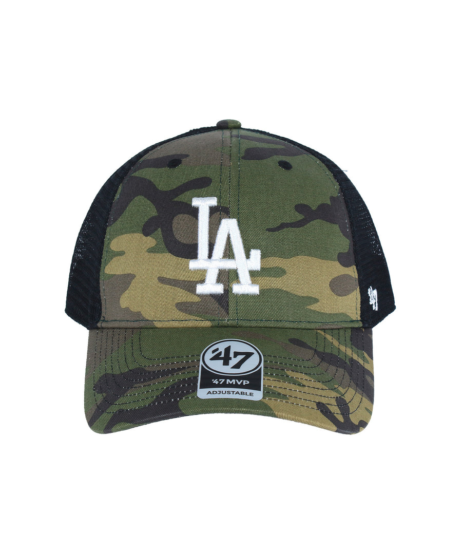 47 MLB NMLB MLB Los Angeles Dodgers Camo Branson MVP Cap F11B-CBRAN12GWP-CMD