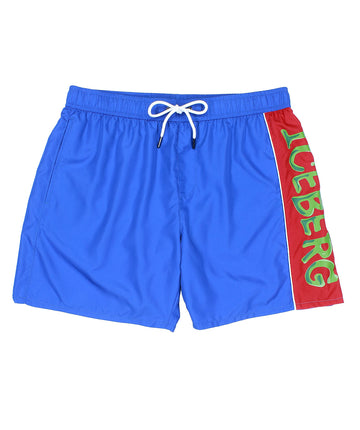 ICEBERG Vertical Medium Boardshort ICE25MBM03 – Stylish medium-length boardshorts featuring a vertical logo design, quick-dry fabric, and a comfortable fit