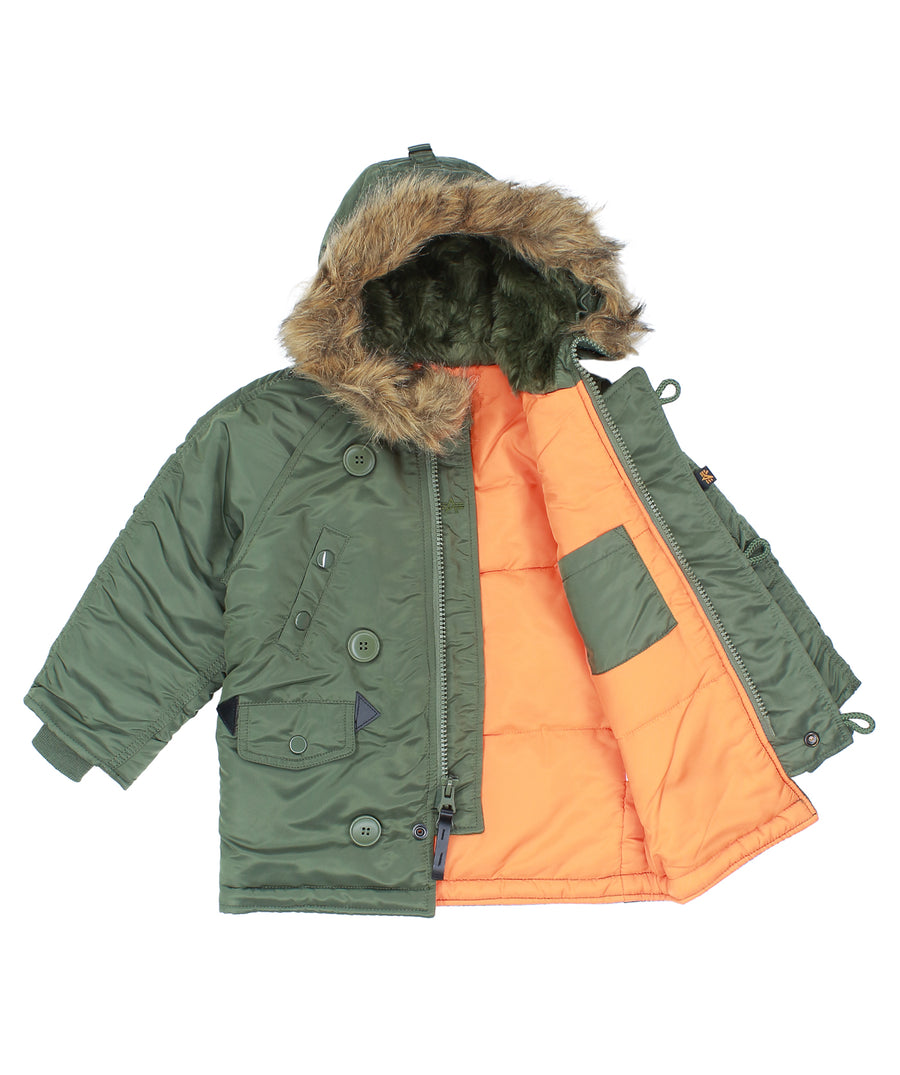 ALPHA INDUSTRIES N-3B Parka Kids Flight Jacket YJN44500C1