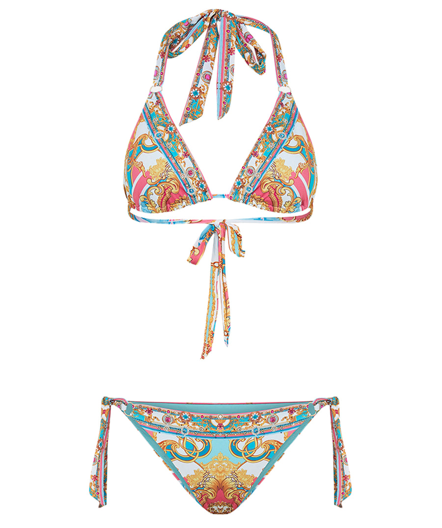 CAMILLA Sail Away With Me Soft Tie Tri Bikini With Trims 00026325