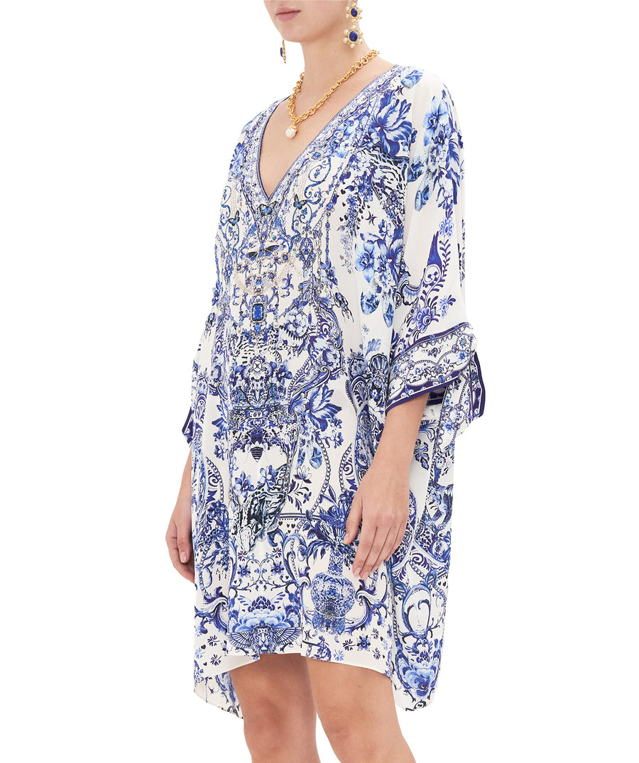 CAMILLA Glaze and Graze Tie Sleeve Short Kaftan 00027179