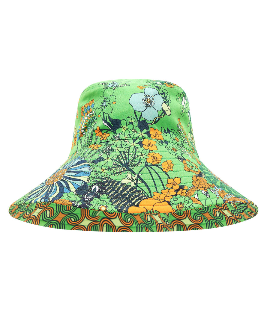 Camilla Good Vibes Generation Reversible Wide Brim Bucket Hat 00029281