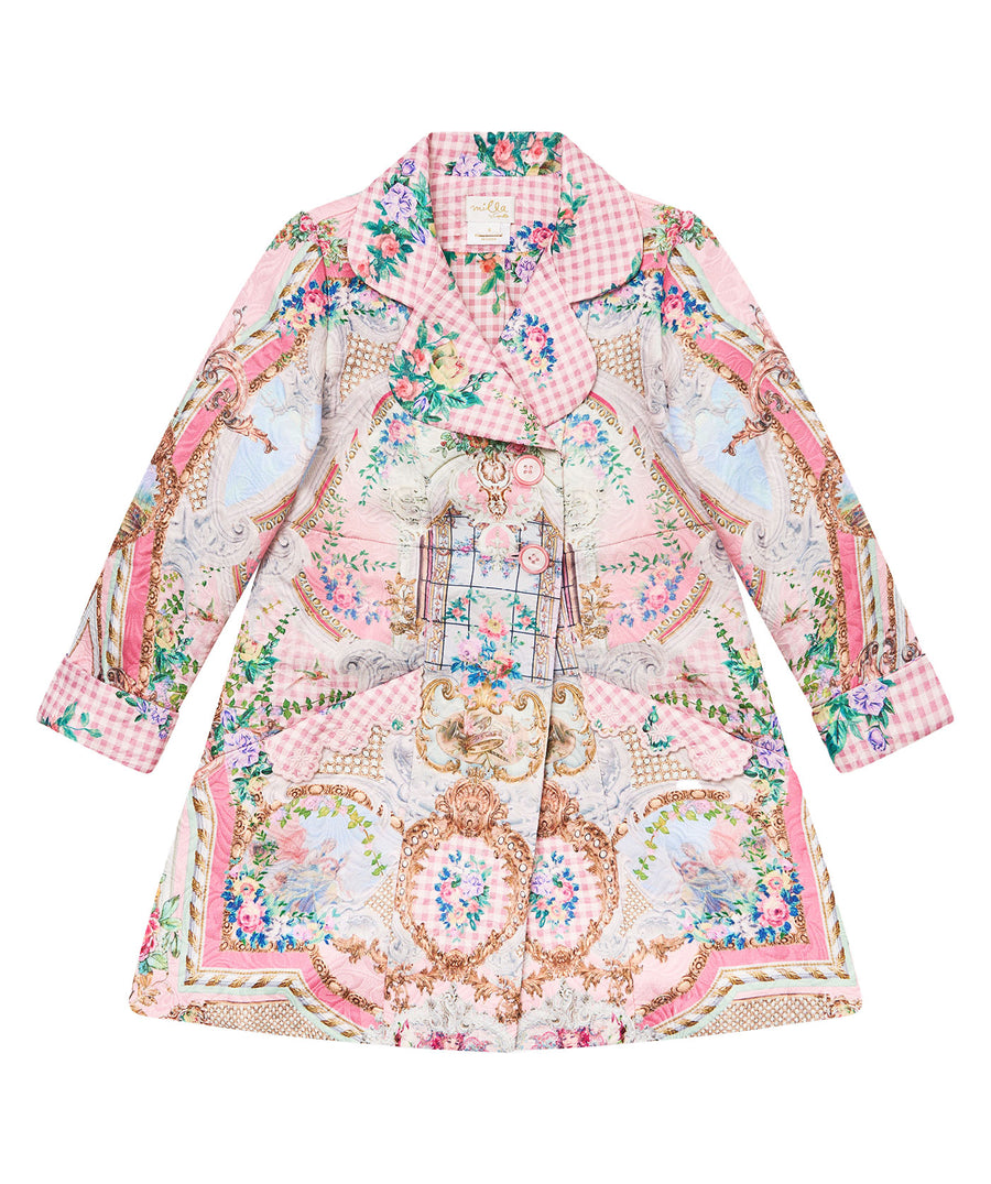 CAMILLA Lisbon Lullaby Kids Coat 00034333 – A stylish and cozy kids' coat featuring the vibrant Lisbon Lullaby print, premium fabric, and a comfortable fit