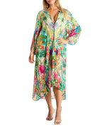 LA MODA Tropics Maxi Buttoned Robe 24008 GB