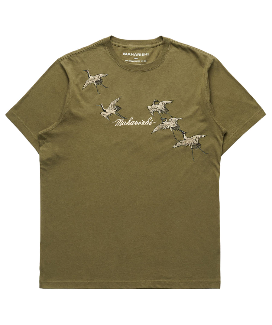 MAHARISHI Flying Peace Cranes T-Shirt 302MH4507