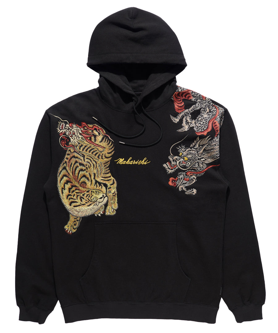 MAHARISHI Ying & Yang Hooded Sweat Black 4573 