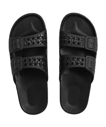 FREEDOM MOSES Paz Black Slides PAZ BLACK