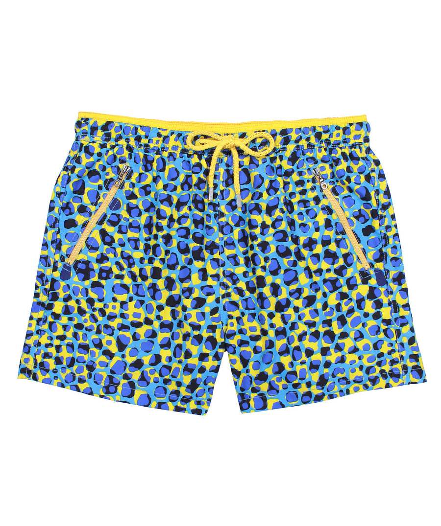 PIER ST BARTH  Leopard Cannes Swim Shorts CANNES-LEOPARD