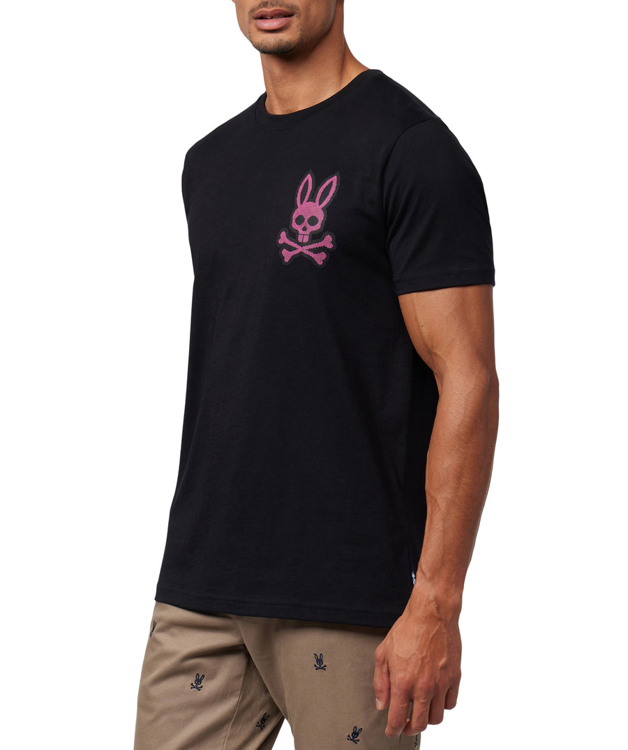 PSYCHO BUNNY Lancaster Cross Stitched Bunny Tee B6U625A2PC