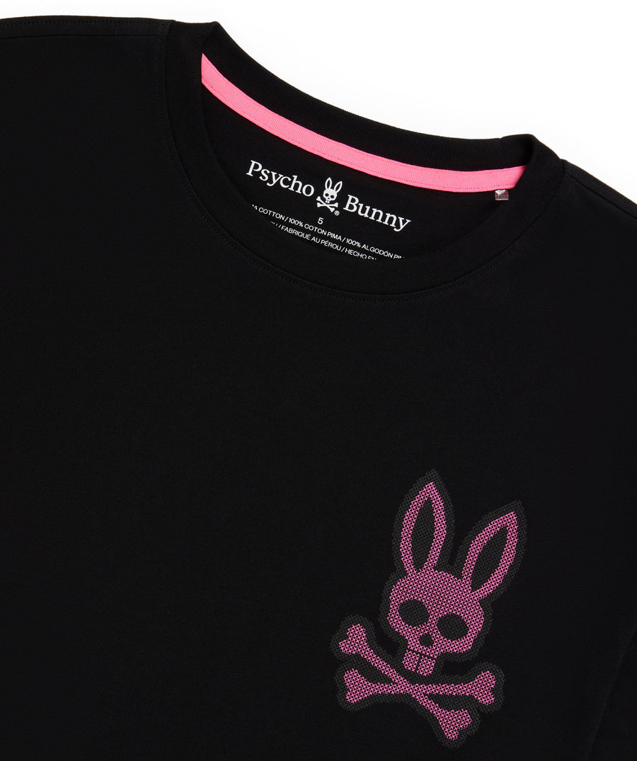 PSYCHO BUNNY Lancaster Cross Stitched Bunny Tee B6U625A2PC