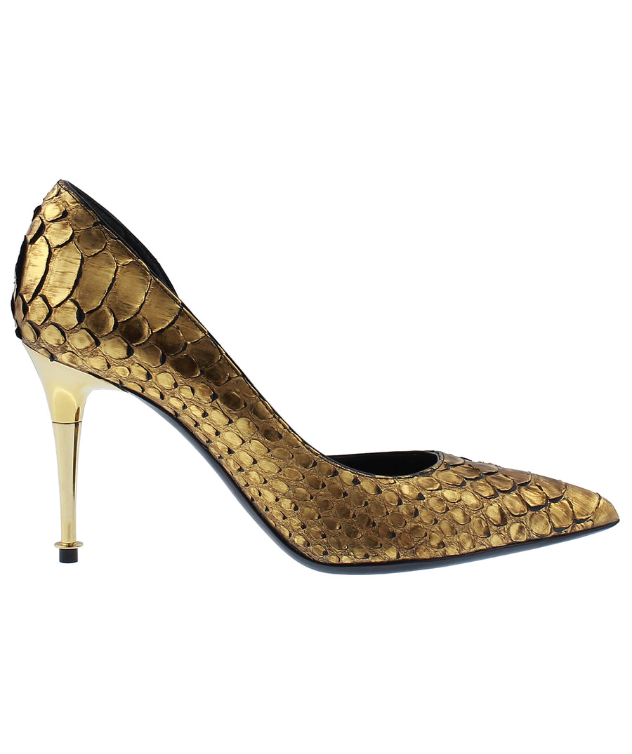 TOM FORD Python Leather D'Orsay Pointed Pumps W1292T-PYT