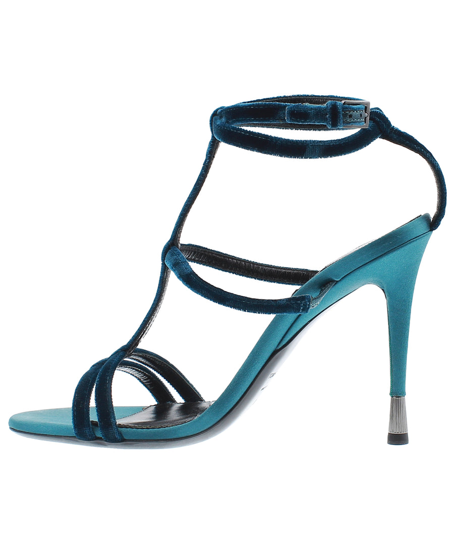 TOM FORD Velvet Cage Leather Sandals W1960T-VSA