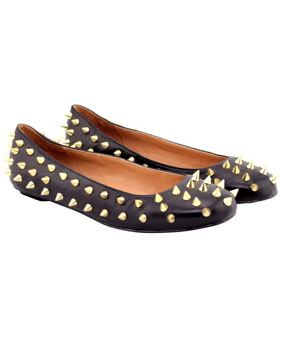 ALEJANDRA G  Cara Spiked Embellished Ballerinas CARA