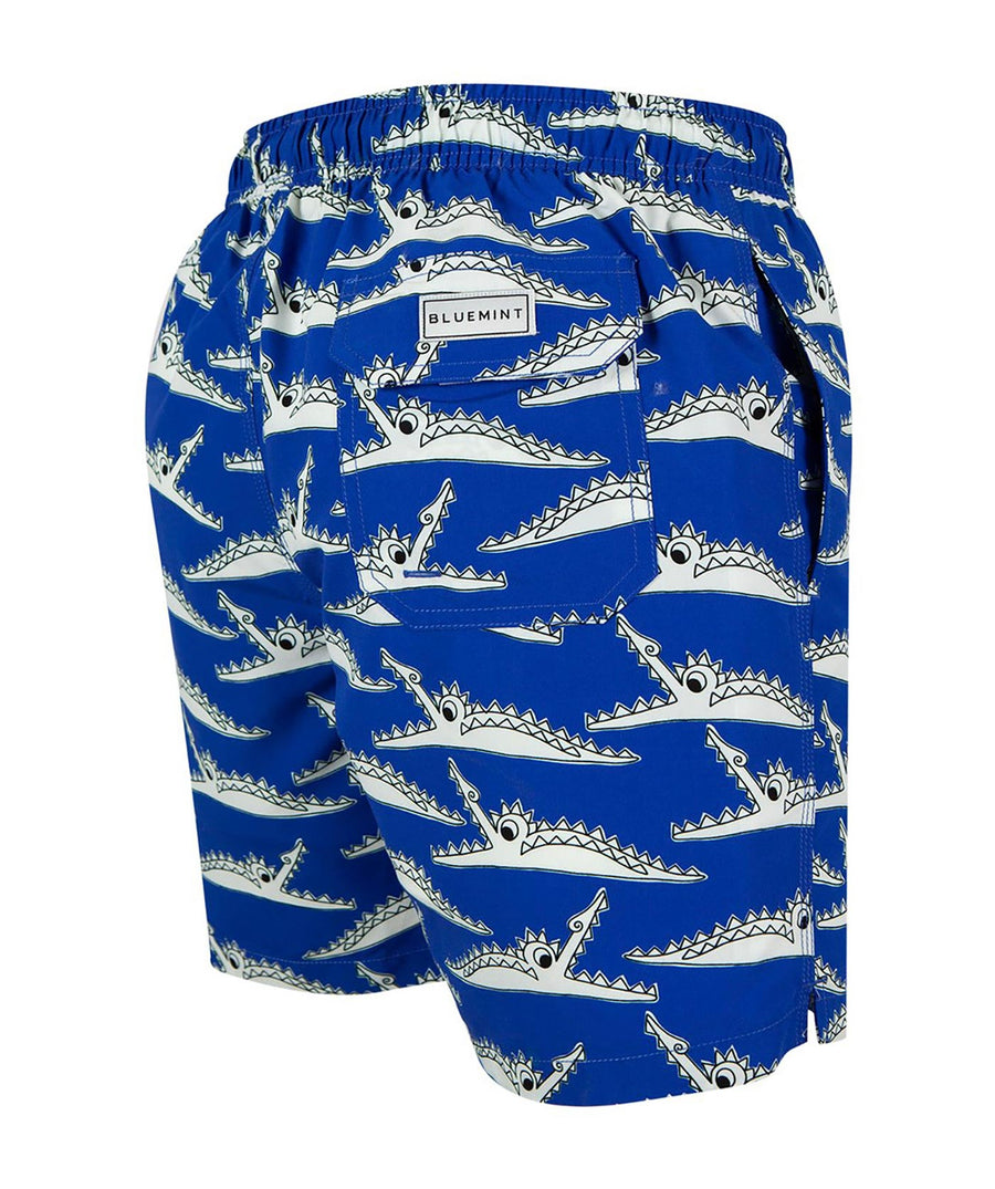 BLUEMINT  Arthus Stretch Blue Crocodile Swim Shorts ARTHUS STRETCH