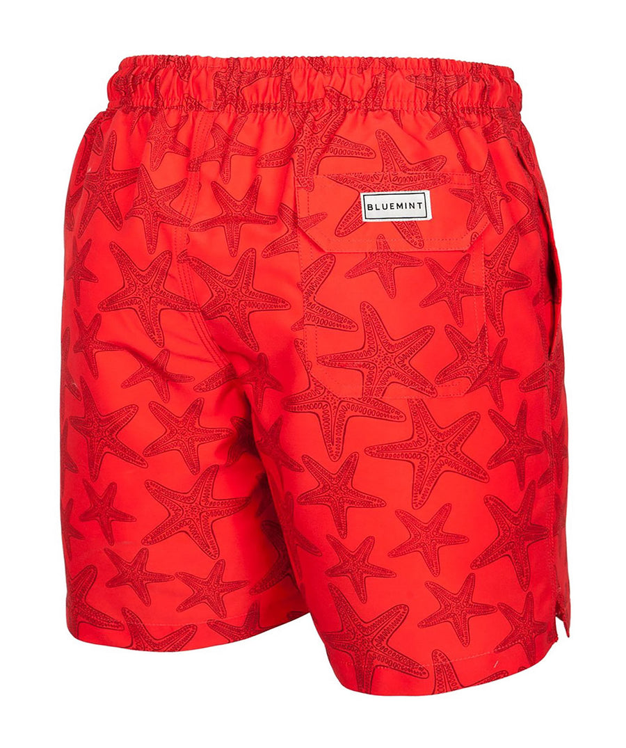 BLUEMINT  Arthus Magenta Star Swim Shorts ARTHUS