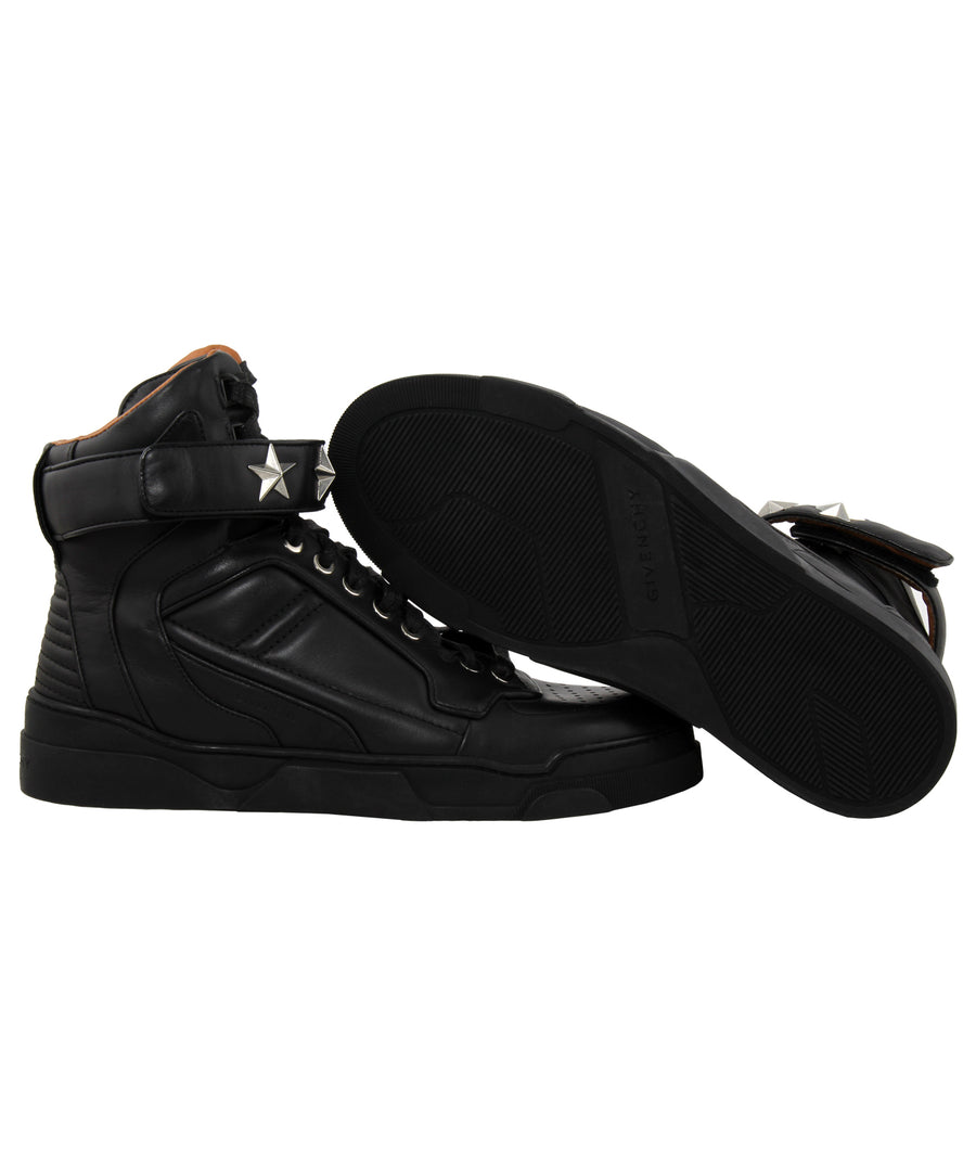 GIVENCHY  Tyson Star Leather High Top Sneakers BE08034005