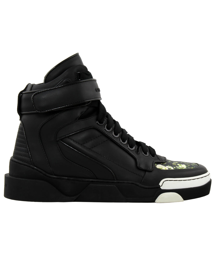 GIVENCHY  Tyson Flora Leather High Top Sneakers BM08104808