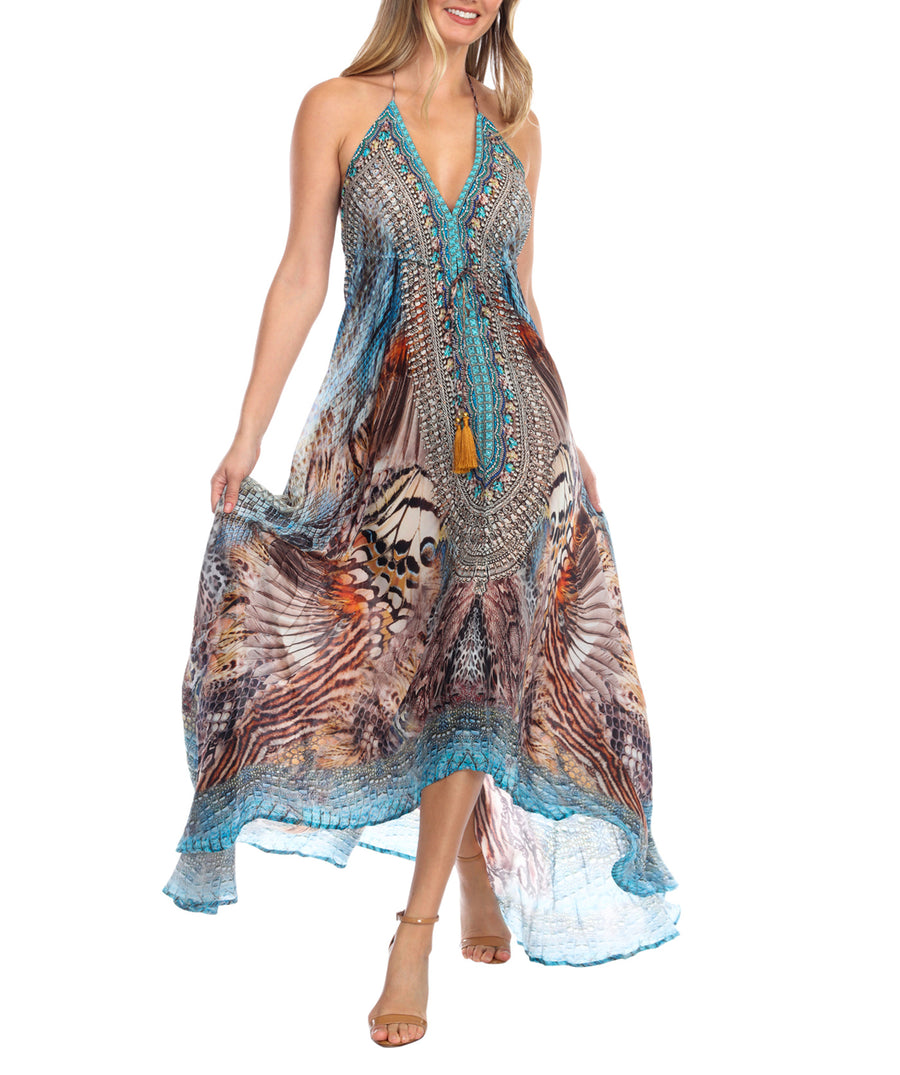 LA MODA  Animal Paradise Maxi Dress 22006 MXD