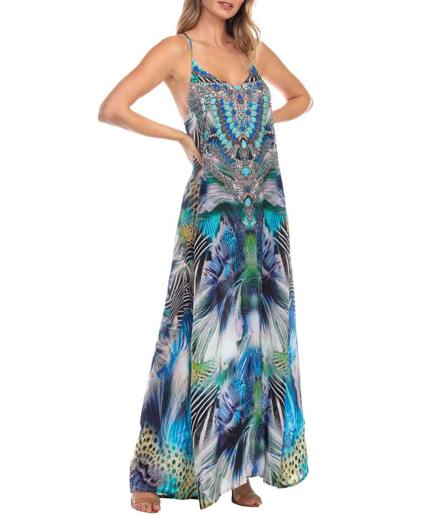 LA MODA  Pretty Wild Racerback Maxi Dress 22010 TB