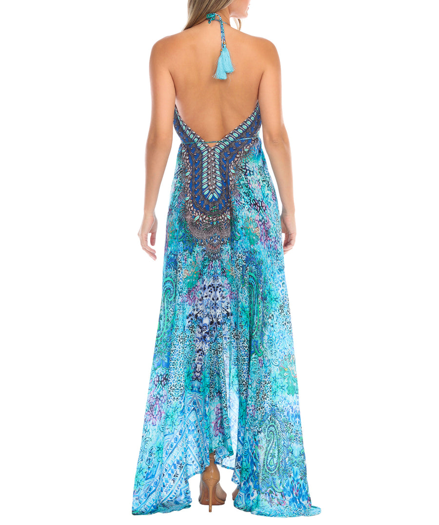 LA MODA  Cleopatra Halter Maxi Dress 22014 MXD