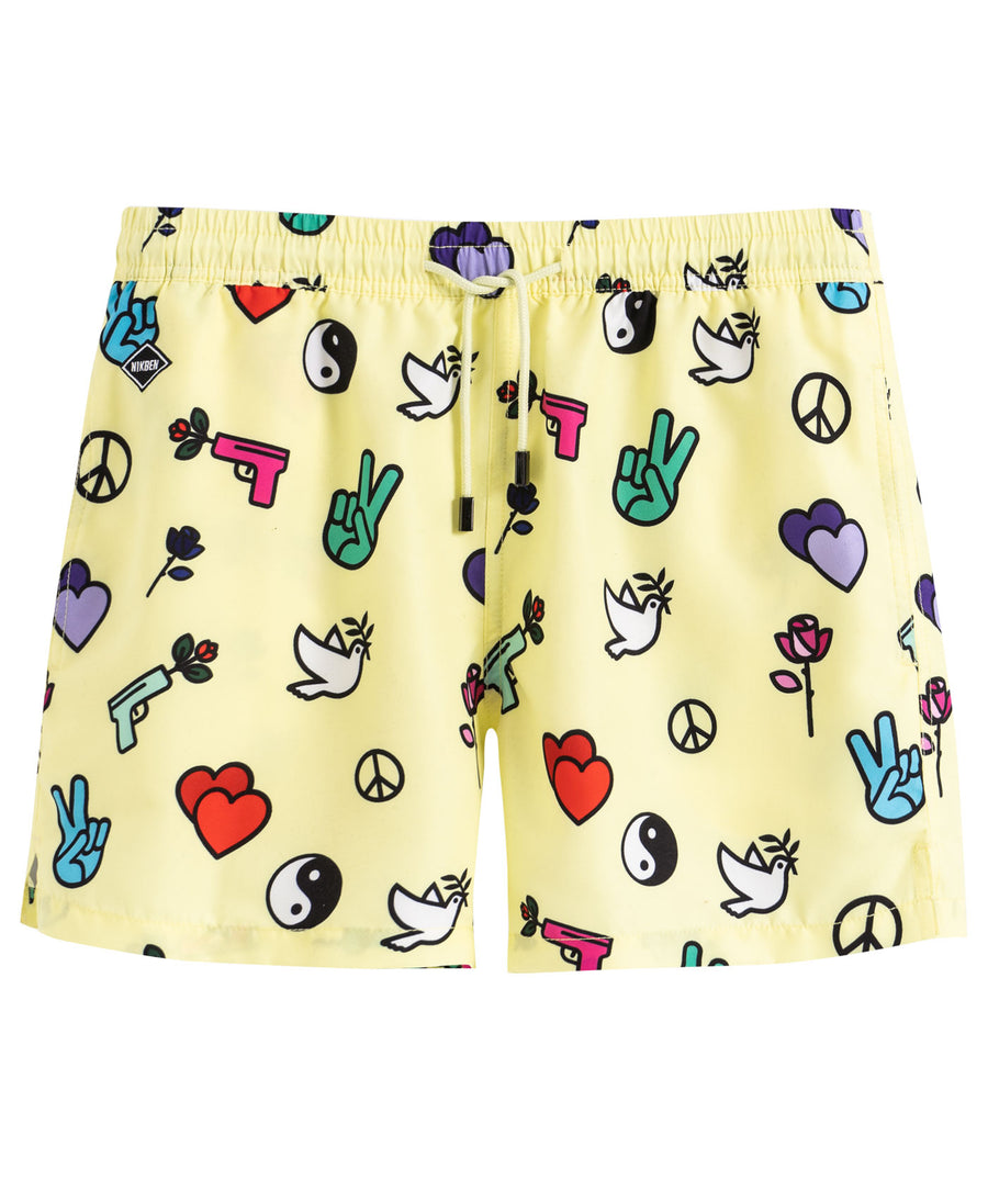 NIKBEN  Peace & Love Swim Shorts 1045