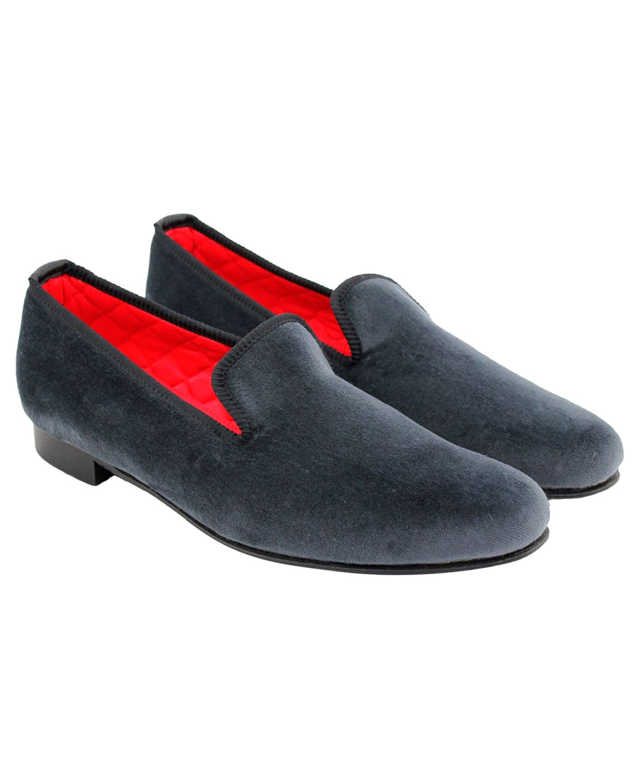 MATTHEW COOKSON  Classic Velvet Slippers 120MTWPLN