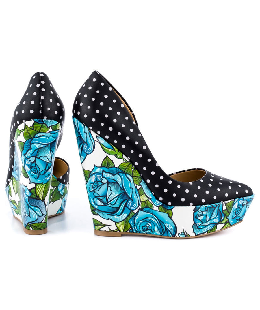 TAYLOR SAYS  Bonafide Floral Wedges 100TLRBONAFIDE