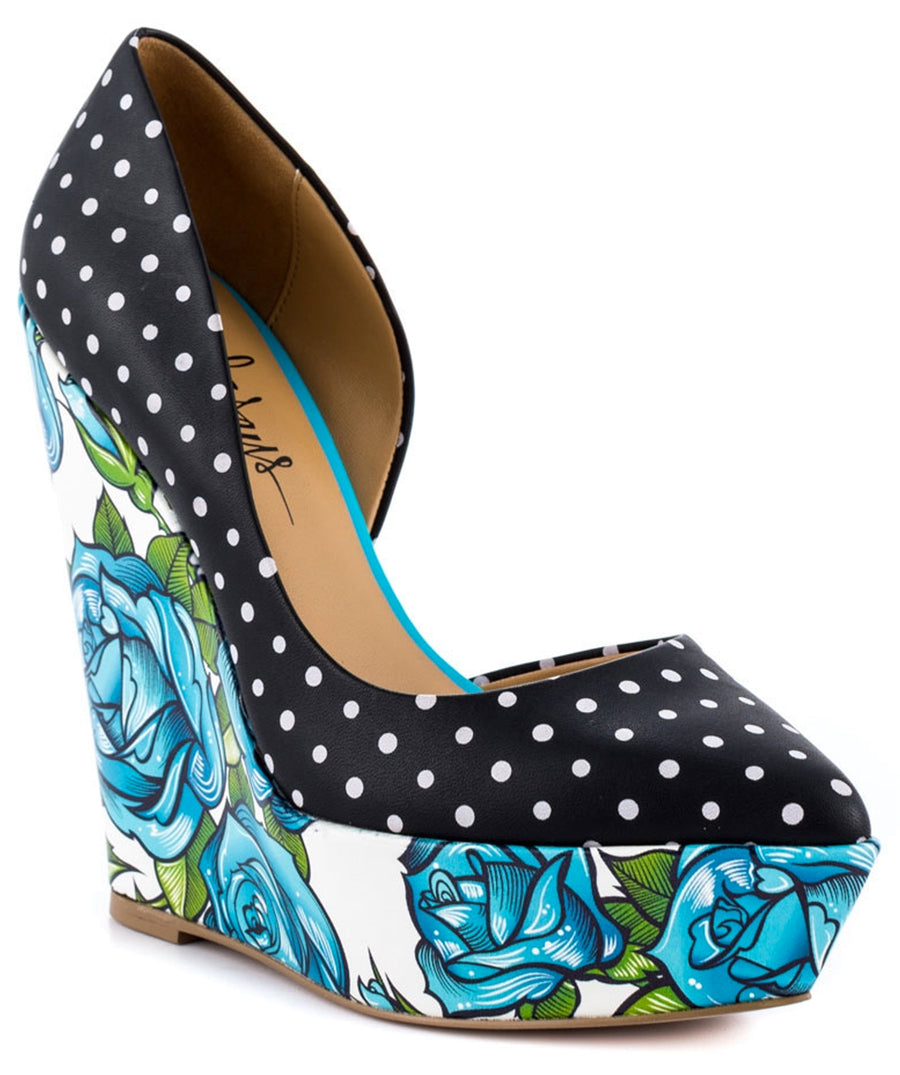 TAYLOR SAYS  Bonafide Floral Wedges 100TLRBONAFIDE