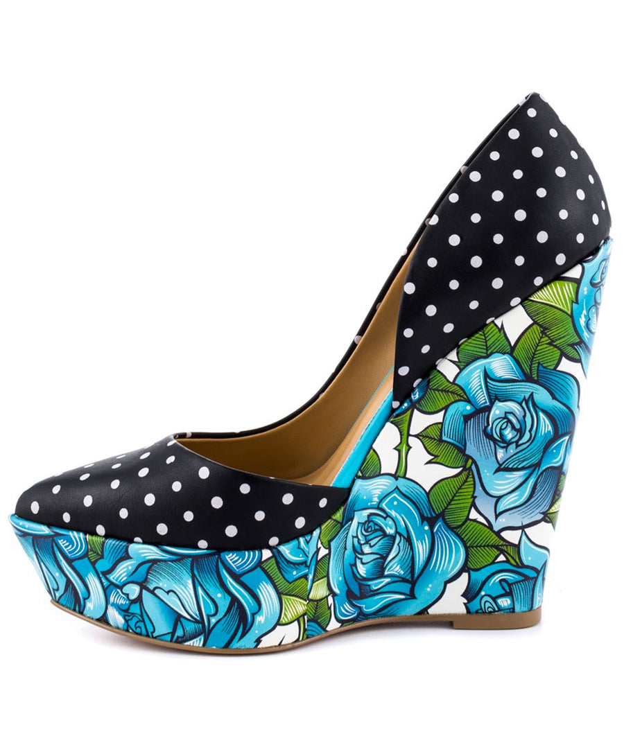 TAYLOR SAYS  Bonafide Floral Wedges 100TLRBONAFIDE