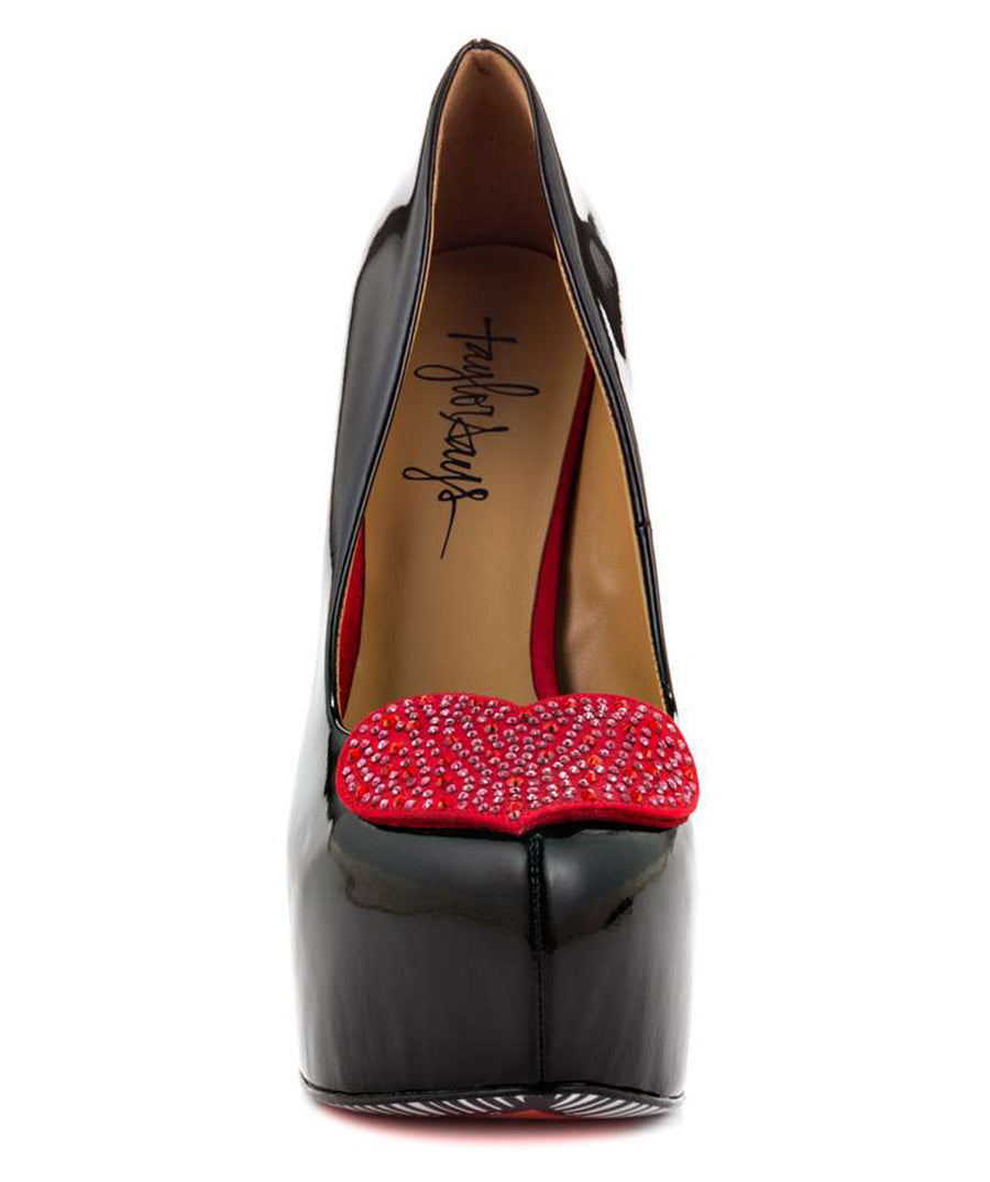 TAYLOR SAYS  Royal Hearts Patent Leather Platforms 100TLRROYALHEARTS