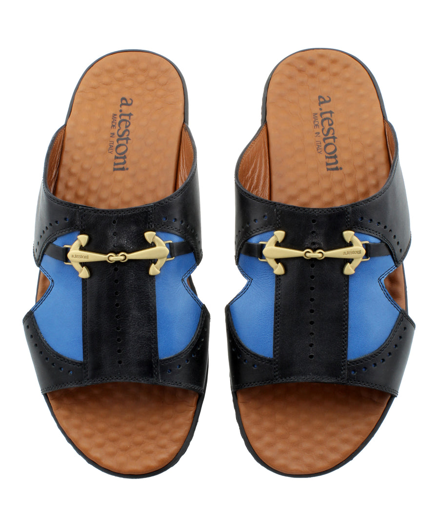 A. TESTONI  Sport Napa Calf Leather Sandals 125AT1593-97426